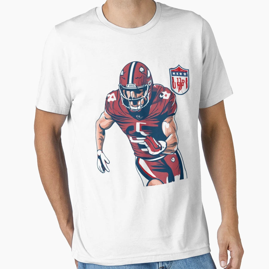 97 Player Touchdown Defensive End T-Shirt - Unique Graphic Men Women - T-Shirt, Sweatshirt, Hoodie