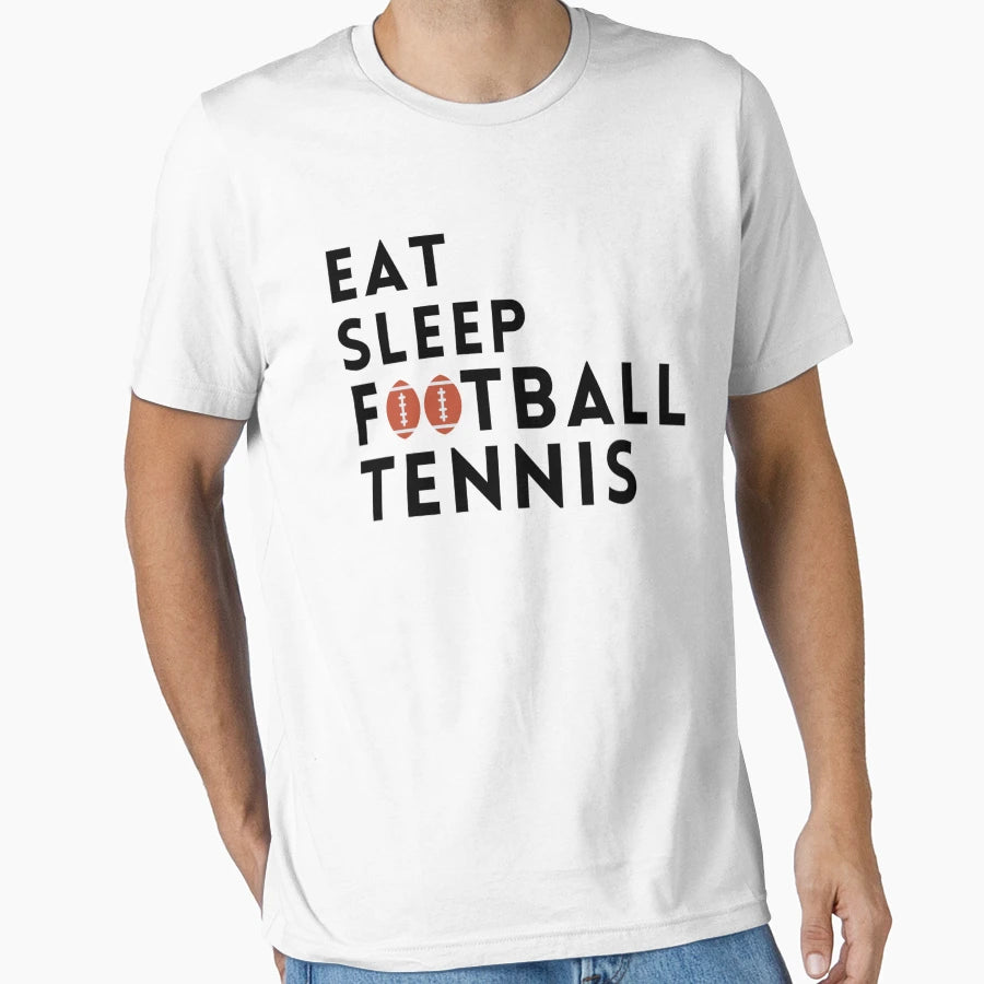 Eat Sleep Football Great Gift T-Shirt - Custom Art Print for Adults - T-Shirt, Sweatshirt, Hoodie