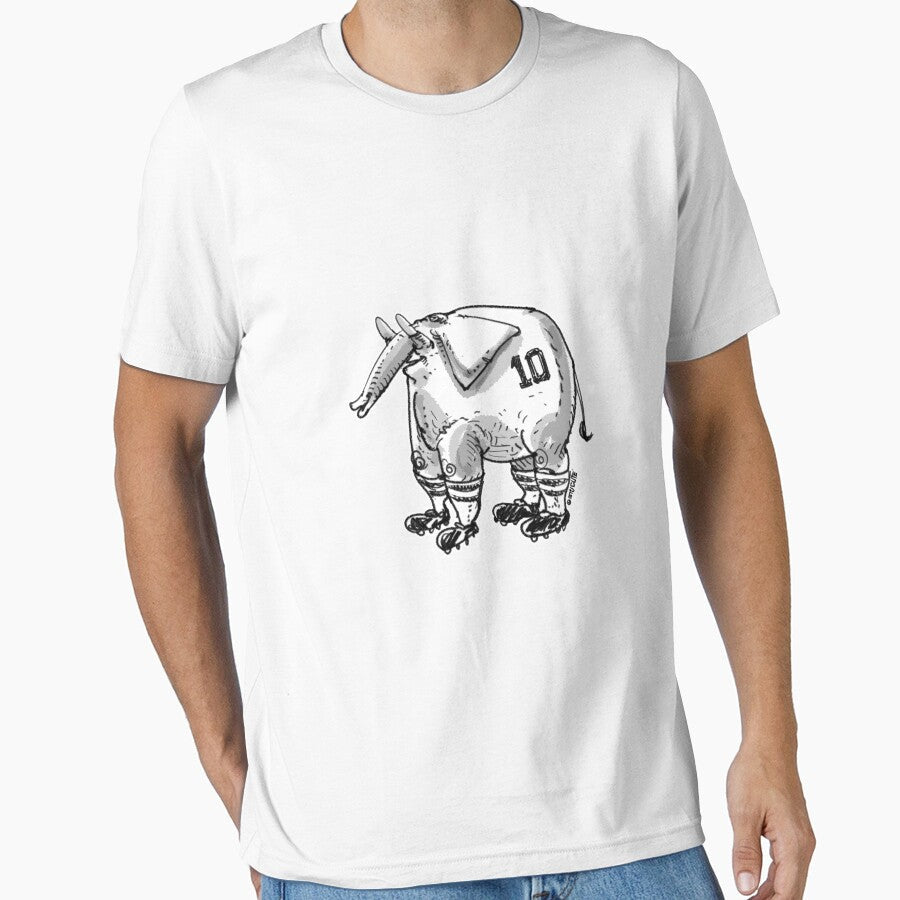 Cartoon style football player elephant by anticute - Adult & Kids T-Shirts, Sweatshirts & Hoodies apparel design preview 1
