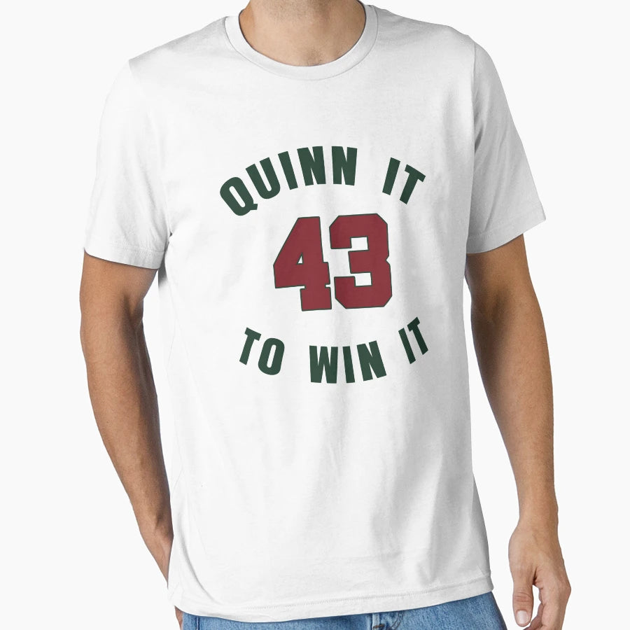 Minnesota Quinn Hughes 43 Quinn It T-Shirt - Casual Everyday Wear Unisex - T-Shirt, Sweatshirt, Hoodie