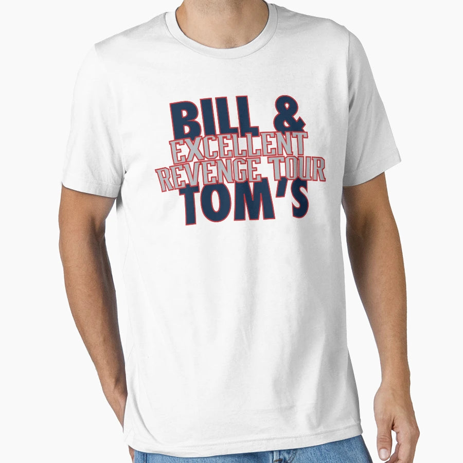 Bill Toms Excellent Revenge Tour Blue T-Shirt - Trendy Graphic for Adults - T-Shirt, Sweatshirt, Hoodie