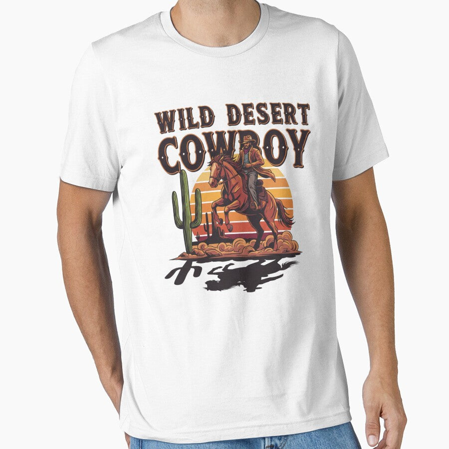 Wild Desert Cowboy by Artissimocr7 - Adult & Kids T-Shirts, Sweatshirts & Hoodies apparel design preview 1