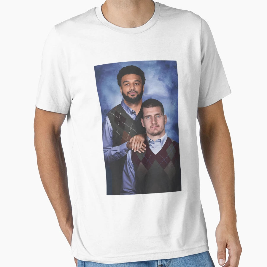 Nikola Jokic Jamal Murray Denver Nuggets T-Shirt - Custom Art Print Unisex - T-Shirt, Sweatshirt, Hoodie