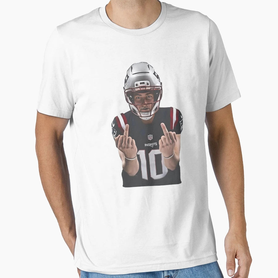 Drake Maye Middle Finger T-Shirt - Unique Graphic Men Women - T-Shirt, Sweatshirt, Hoodie