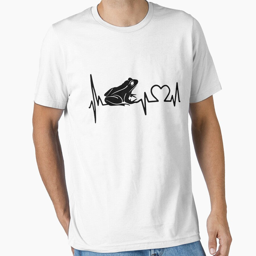 FROG HEARTBEAT by bestteez - Adult & Kids T-Shirts, Sweatshirts & Hoodies apparel design preview 1