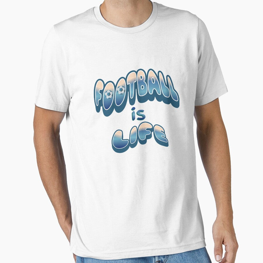 Football is Life Classic Retro by dave-elf - Adult & Kids T-Shirts, Sweatshirts & Hoodies apparel design preview 1