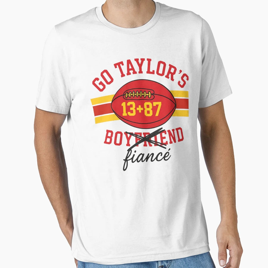 Go Taylors Fiance Game Day Football T-Shirt - Streetwear Style for Adults - T-Shirt, Sweatshirt, Hoodie