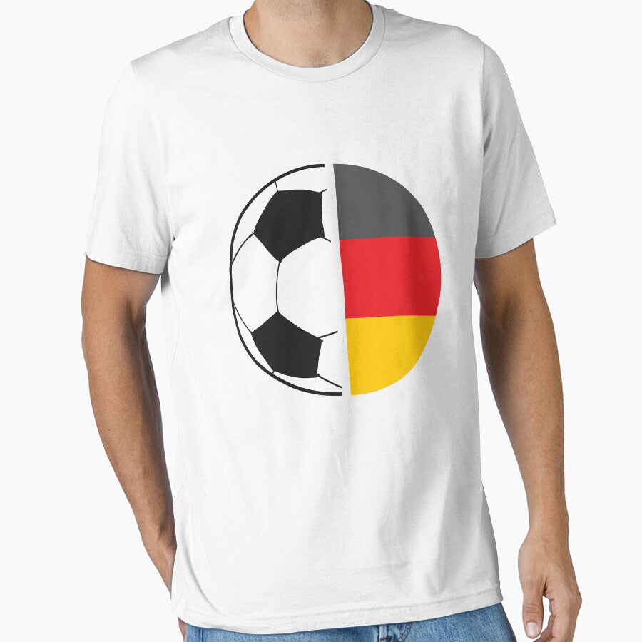 Funny Soccer Design With German Flag For And Futsal - Adult & Kids T-Shirts, Sweatshirts & Hoodies apparel design preview 1