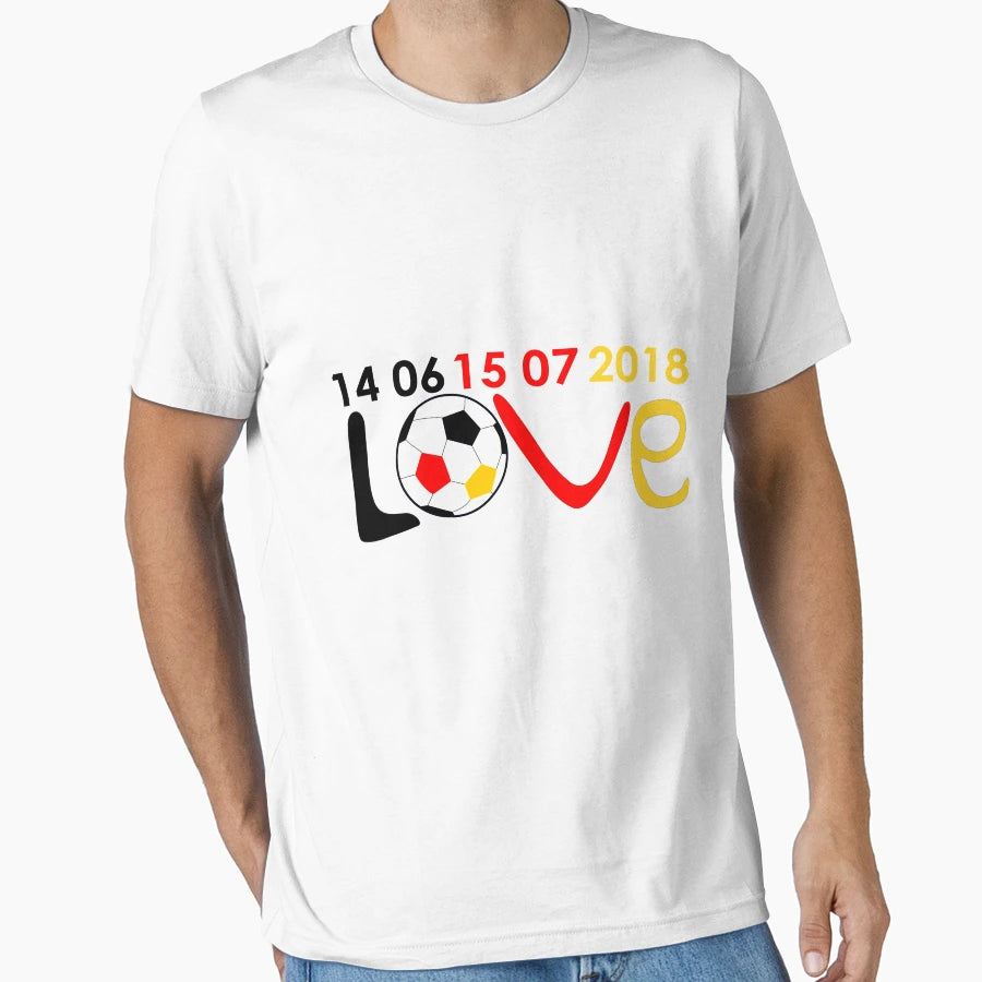 Fussball Love T-Shirt - Minimalist Print Men Women - T-Shirt, Sweatshirt, Hoodie