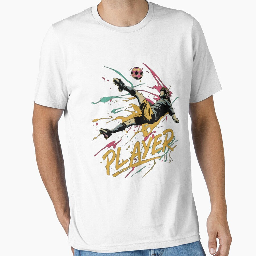 Soccer Player Bicycle Kick by PlanetMarker - Adult & Kids T-Shirts, Sweatshirts & Hoodies apparel design preview 1