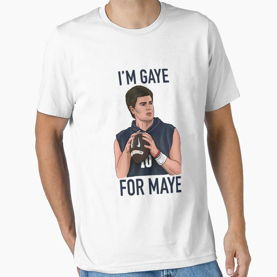 Patriots Football Drake Maye Quarterback T-Shirt - Minimalist Print Unisex - T-Shirt, Sweatshirt, Hoodie