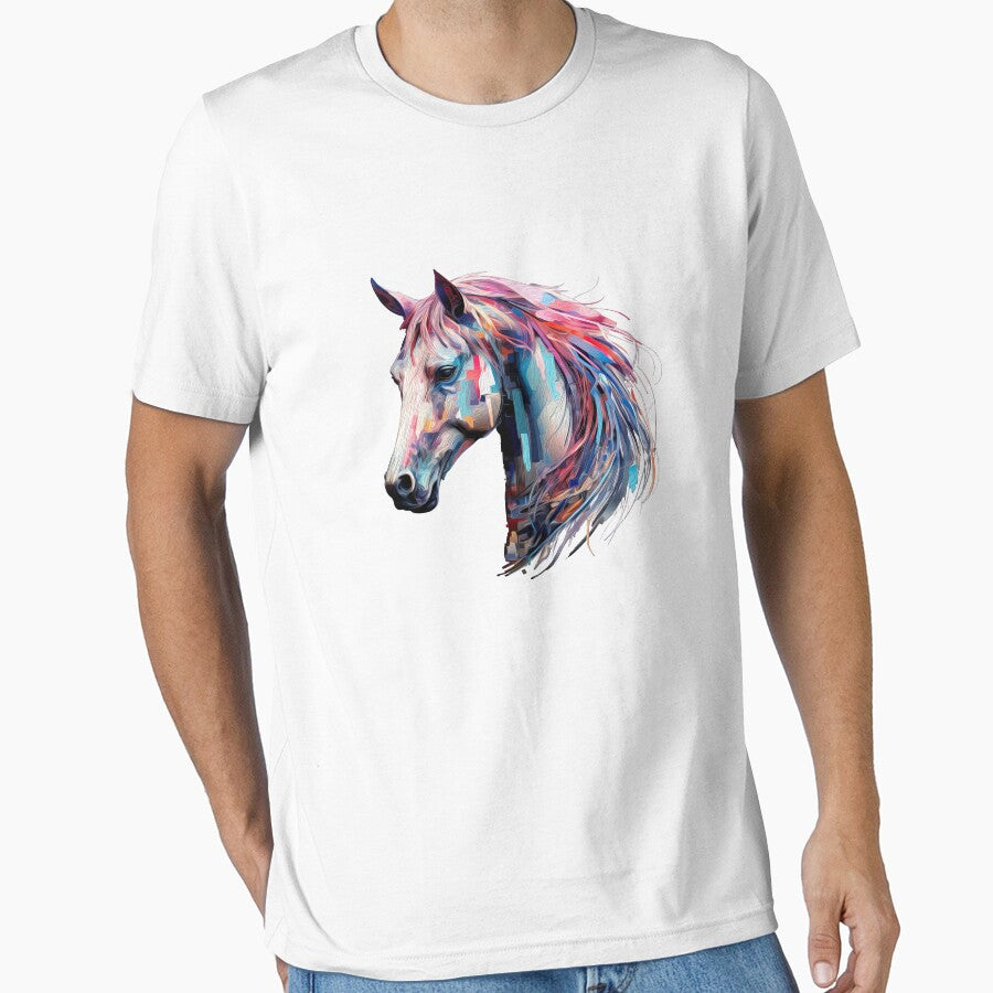 Beautiful Horse Portrait, Digital Painting by - Adult & Kids T-Shirts, Sweatshirts & Hoodies apparel design preview 1