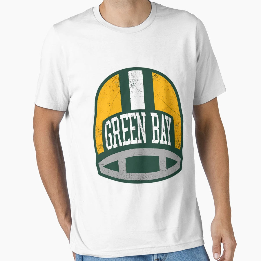 Green Bay Helmet Green T-Shirt - Minimalist Print Unisex - T-Shirt, Sweatshirt, Hoodie