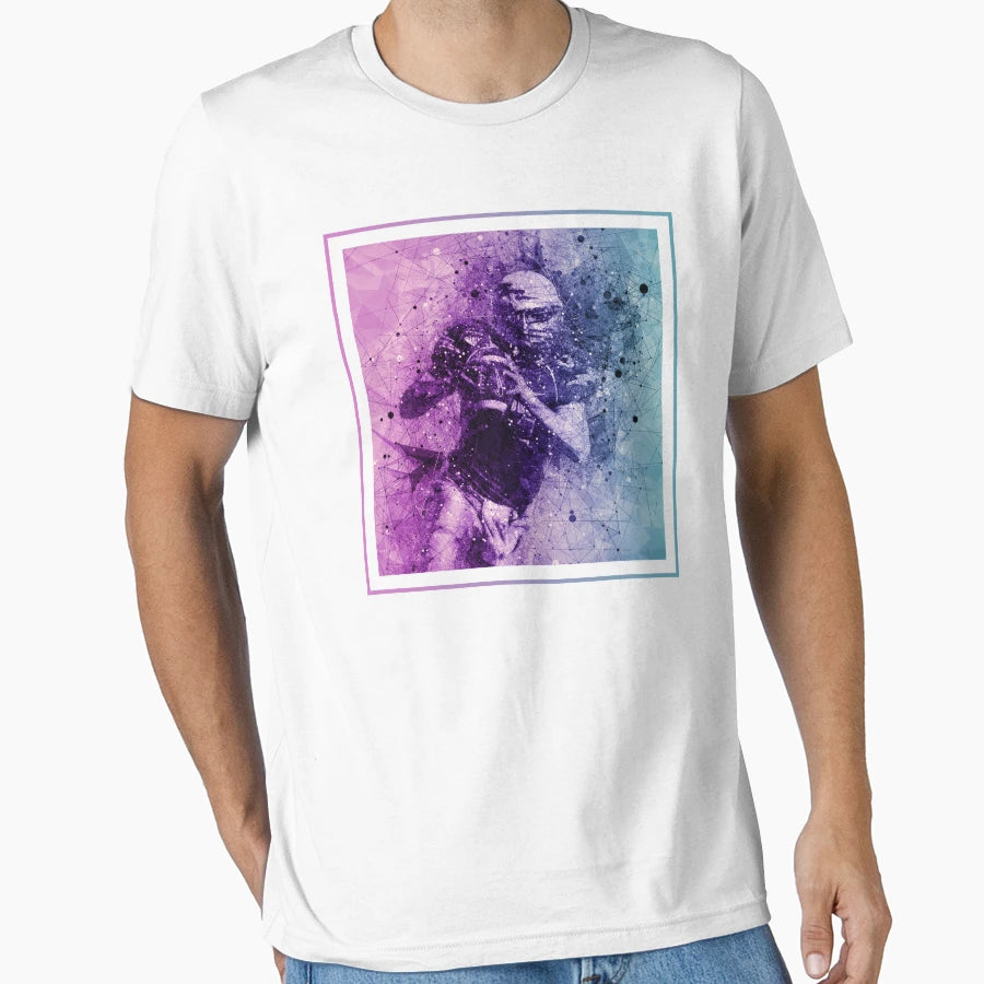 American Football Player Art T-Shirt - Casual Everyday Wear Men Women - T-Shirt, Sweatshirt, Hoodie