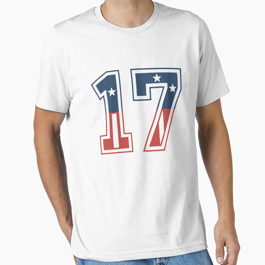 Number 17 Usa T-Shirt - Unique Graphic Men Women - T-Shirt, Sweatshirt, Hoodie