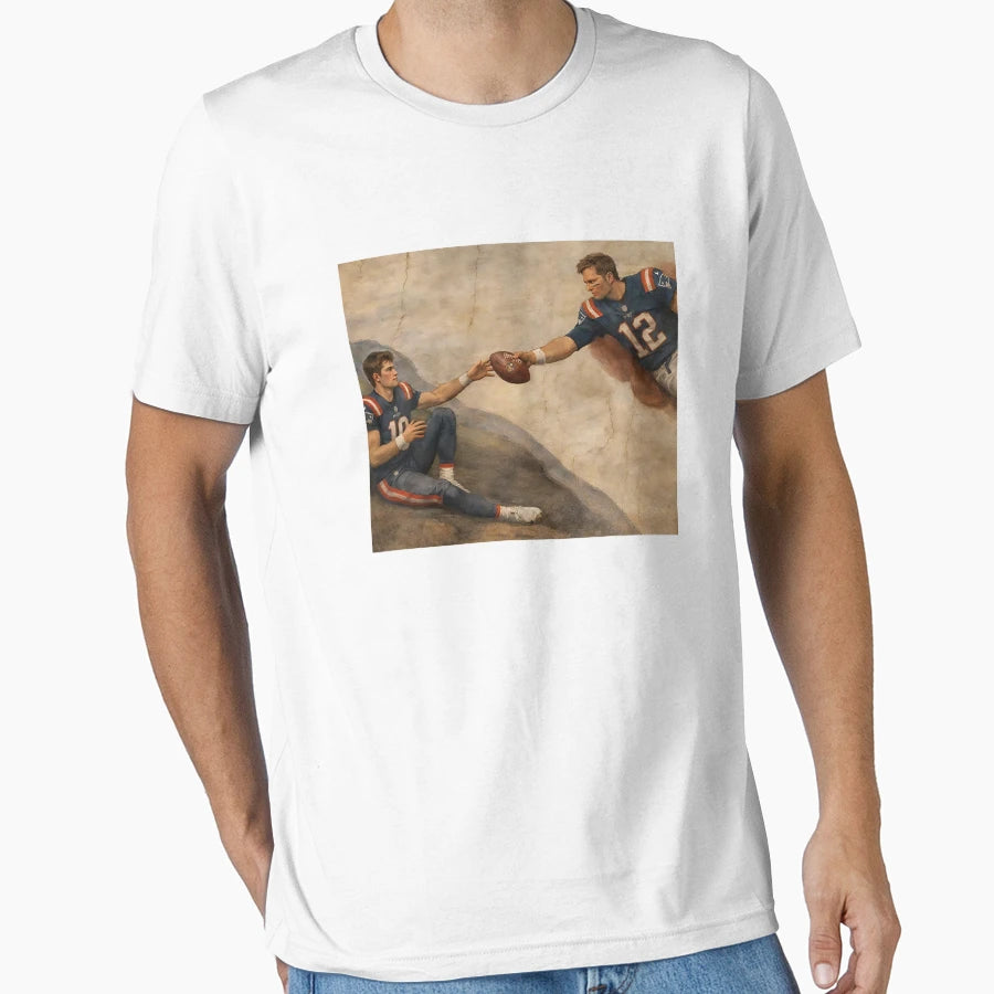 Creation Adam TB Drake Maye T-Shirt - Aesthetic Graphic Men Women - T-Shirt, Sweatshirt, Hoodie