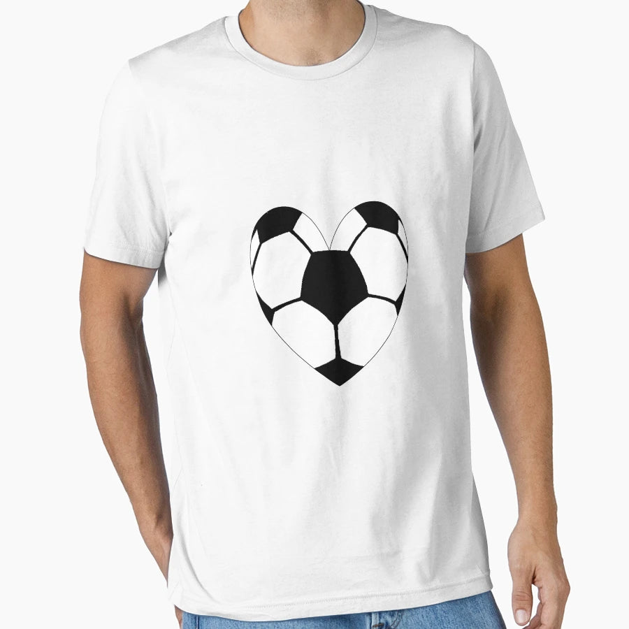 Soccer Heart T-Shirt - Casual Everyday Wear for Adults - T-Shirt, Sweatshirt, Hoodie