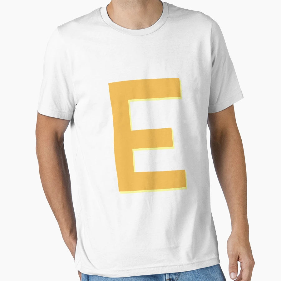 Letter E Alphabet E T-Shirt - Novelty Apparel for Adults - T-Shirt, Sweatshirt, Hoodie