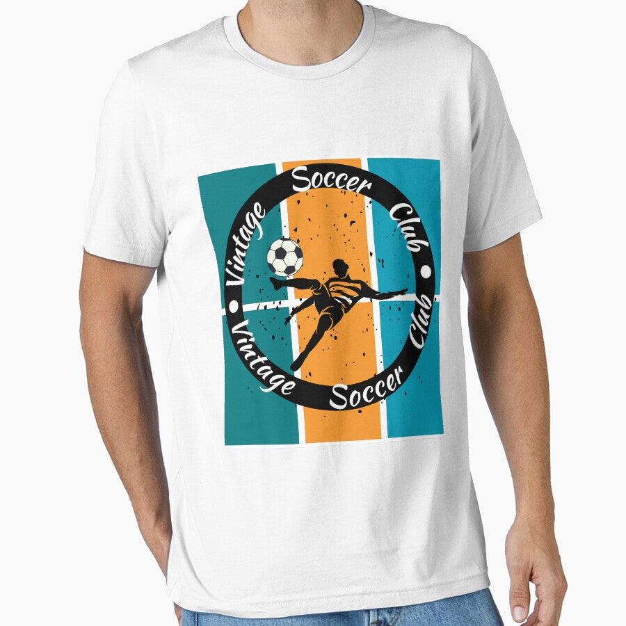 Vintage Soccer Club Design by Ruthrasankar - Adult & Kids T-Shirts, Sweatshirts & Hoodies apparel design preview 1