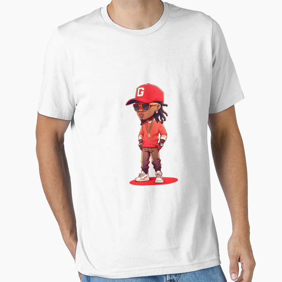 Lil Wayne Cartoon T-Shirt - Trendy Graphic for Adults - T-Shirt, Sweatshirt, Hoodie