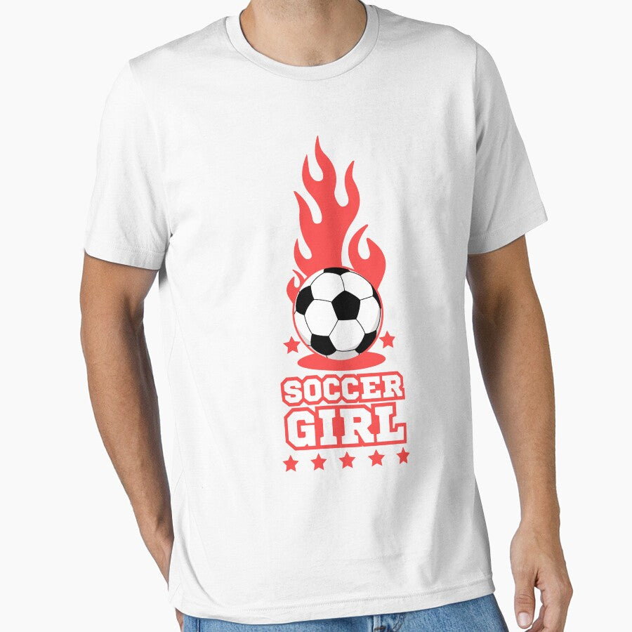 Soccer Girl White Players Girls by Millusti - Adult & Kids T-Shirts, Sweatshirts & Hoodies apparel design preview 1