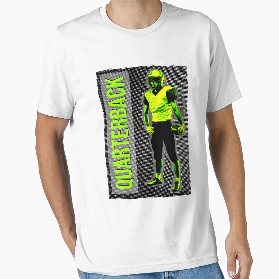 American Football Quarterback T-Shirt - Graphic Print Unisex - T-Shirt, Sweatshirt, Hoodie