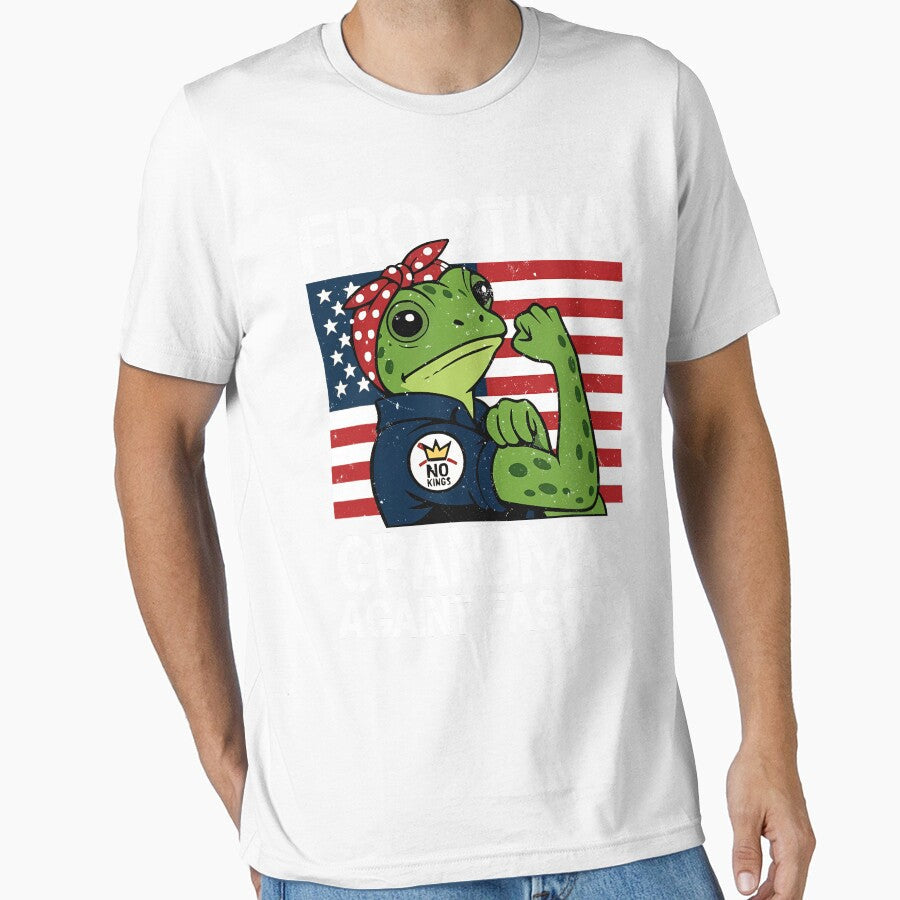 Frogtiva Grandmas Against Fascism Portland Frog - Adult & Kids T-Shirts, Sweatshirts & Hoodies apparel design preview 1