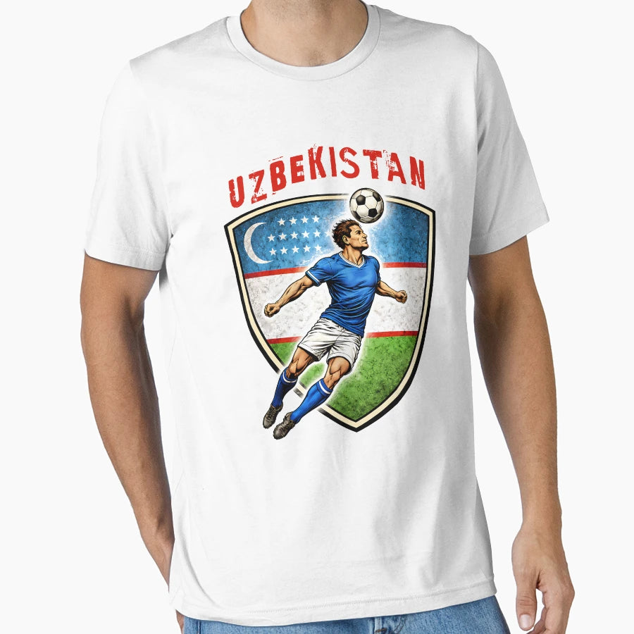 Uzbekistan 2026 Futbol T-Shirt - Custom Art Print Unisex - T-Shirt, Sweatshirt, Hoodie