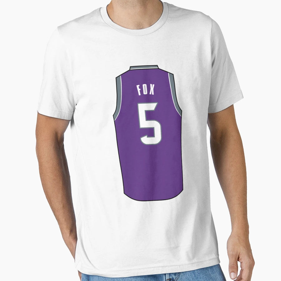 De Aaron Fox Jersey T-Shirt - Casual Everyday Wear Unisex - T-Shirt, Sweatshirt, Hoodie