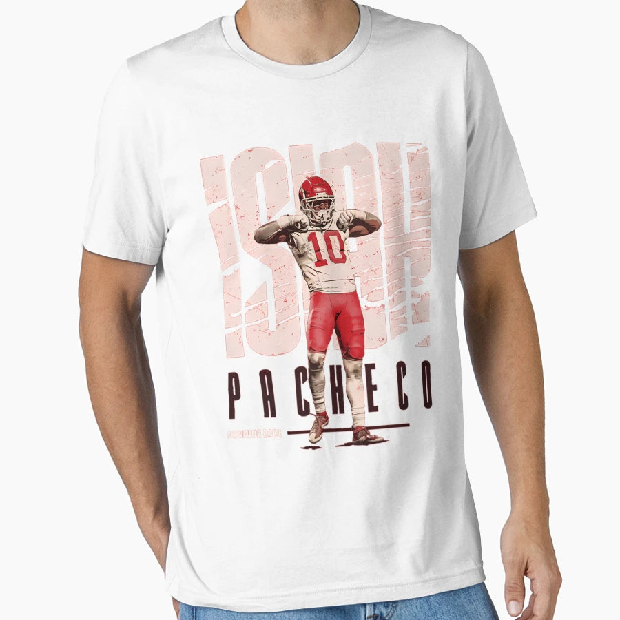 Isiah Pacheco Kansas City Pose T-Shirt - Aesthetic Graphic Unisex - T-Shirt, Sweatshirt, Hoodie