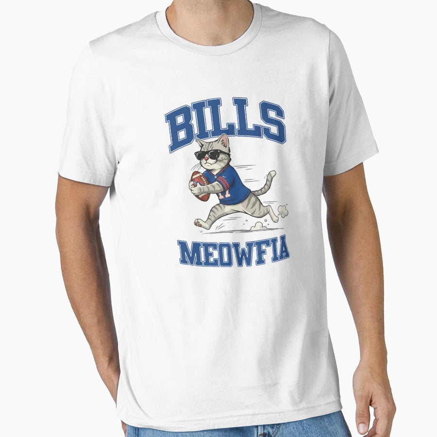 Cat Lovers Buffalo Bills T-Shirt - Novelty Apparel Unisex - T-Shirt, Sweatshirt, Hoodie
