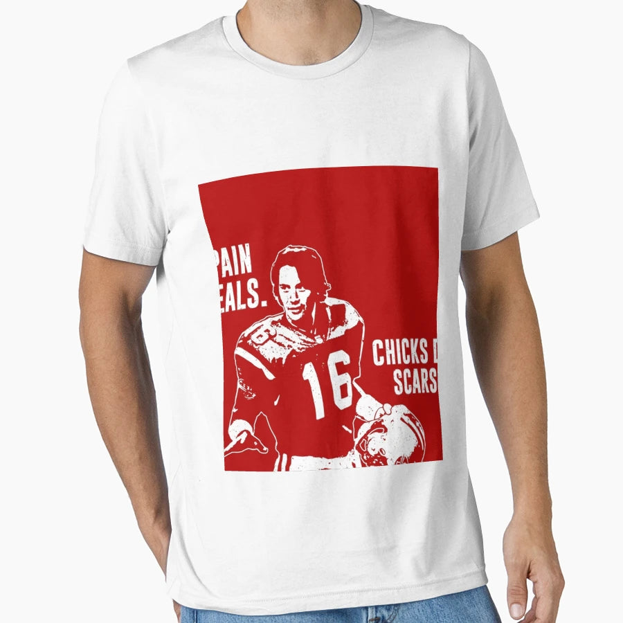 Shane Falco Pain Heals Chicks Dig Scars T-Shirt - Custom Art Print Unisex - T-Shirt, Sweatshirt, Hoodie
