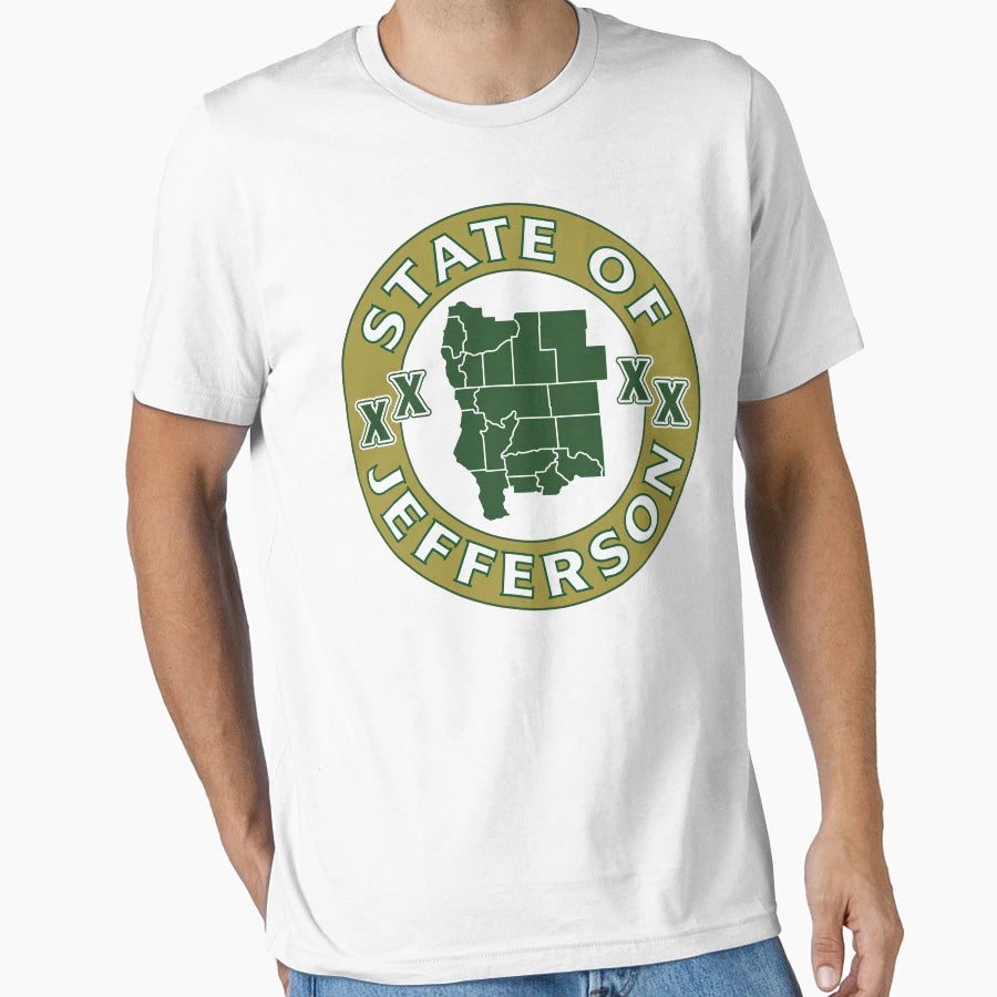State Jefferson Outline T-Shirt - Unique Graphic for Adults - T-Shirt, Sweatshirt, Hoodie