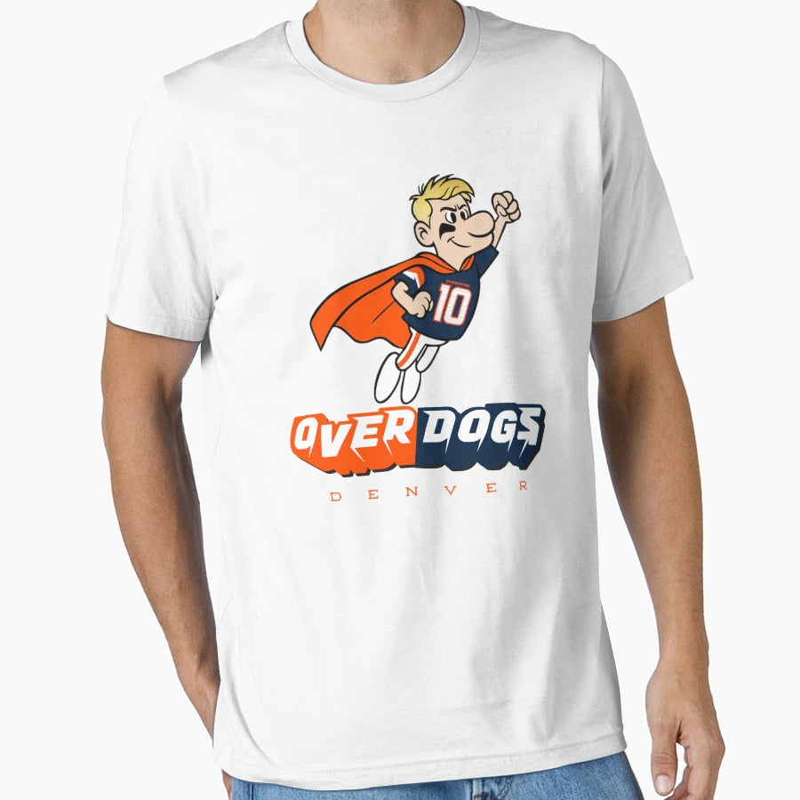 Overdogs Bo Nix Denver Football Cartoon T-Shirt - Trendy Graphic Men Women - T-Shirt, Sweatshirt, Hoodie