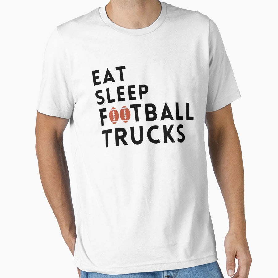 Eat Sleep Football Great Gift Football T-Shirt - Novelty Apparel Men Women - T-Shirt, Sweatshirt, Hoodie