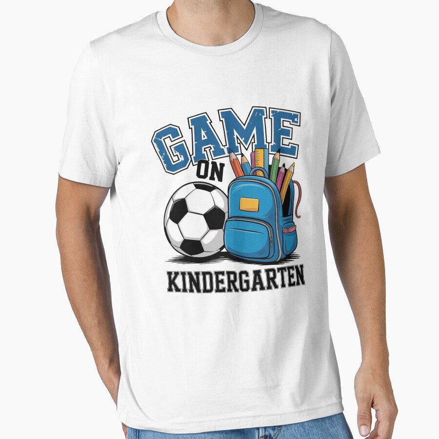 Games On Kindergarten Soccer Lover First Day Of - Adult & Kids T-Shirts, Sweatshirts & Hoodies apparel design preview 1