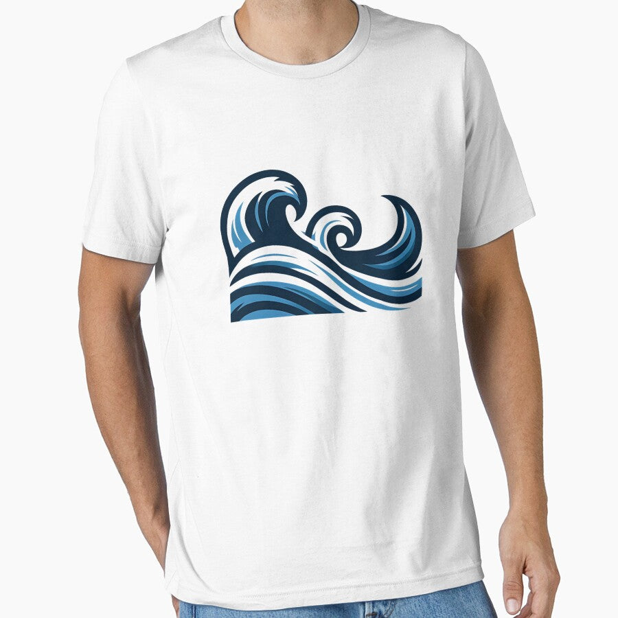 Ocean waves by Buyfastcart - Adult & Kids T-Shirts, Sweatshirts & Hoodies apparel design preview 1