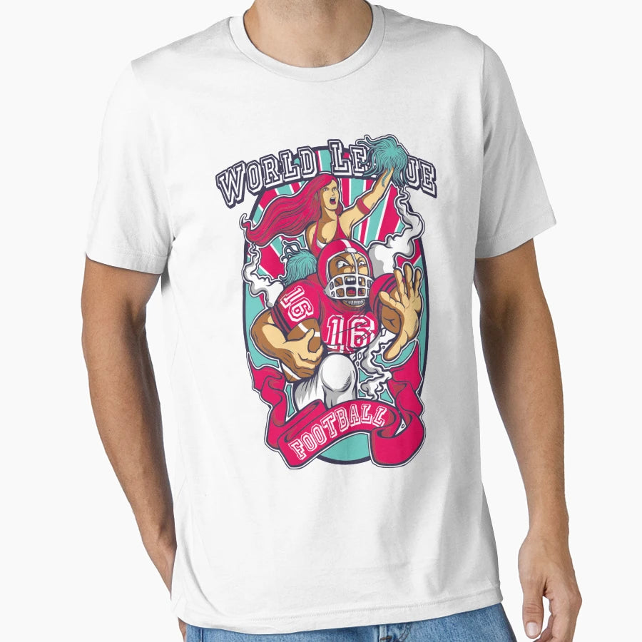 Football Word League T-Shirt - Unique Graphic for Adults - T-Shirt, Sweatshirt, Hoodie