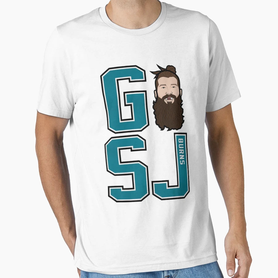 Brent Burns Go Sj T-Shirt - Casual Everyday Wear for Adults - T-Shirt, Sweatshirt, Hoodie