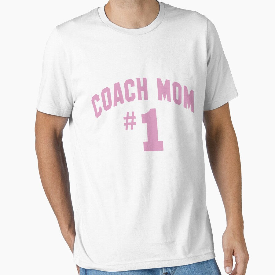 Coach Mom #1/Team Mom/Pink/Gift for by burlybot - Adult & Kids T-Shirts, Sweatshirts & Hoodies apparel design preview 1