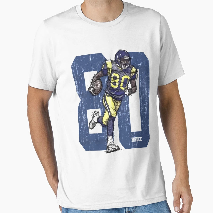 Isaac Bruce St Louis Football T-Shirt - Graphic Print Unisex - T-Shirt, Sweatshirt, Hoodie