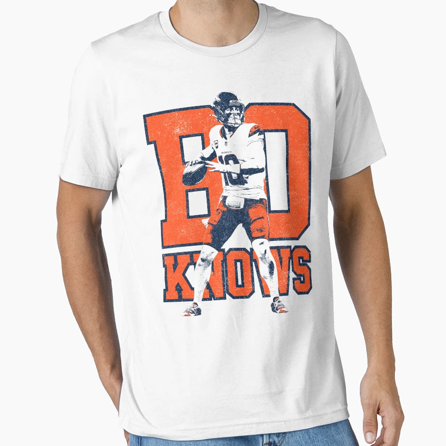 Bo Knows Bo Nix Variant T-Shirt - Aesthetic Graphic Unisex - T-Shirt, Sweatshirt, Hoodie