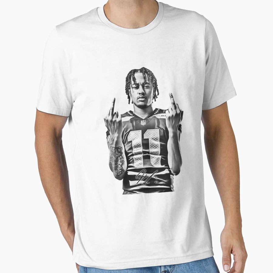 Jaxon Smith Njigba Middle Finger T-Shirt - Fun Novelty Design for Adults - T-Shirt, Sweatshirt, Hoodie