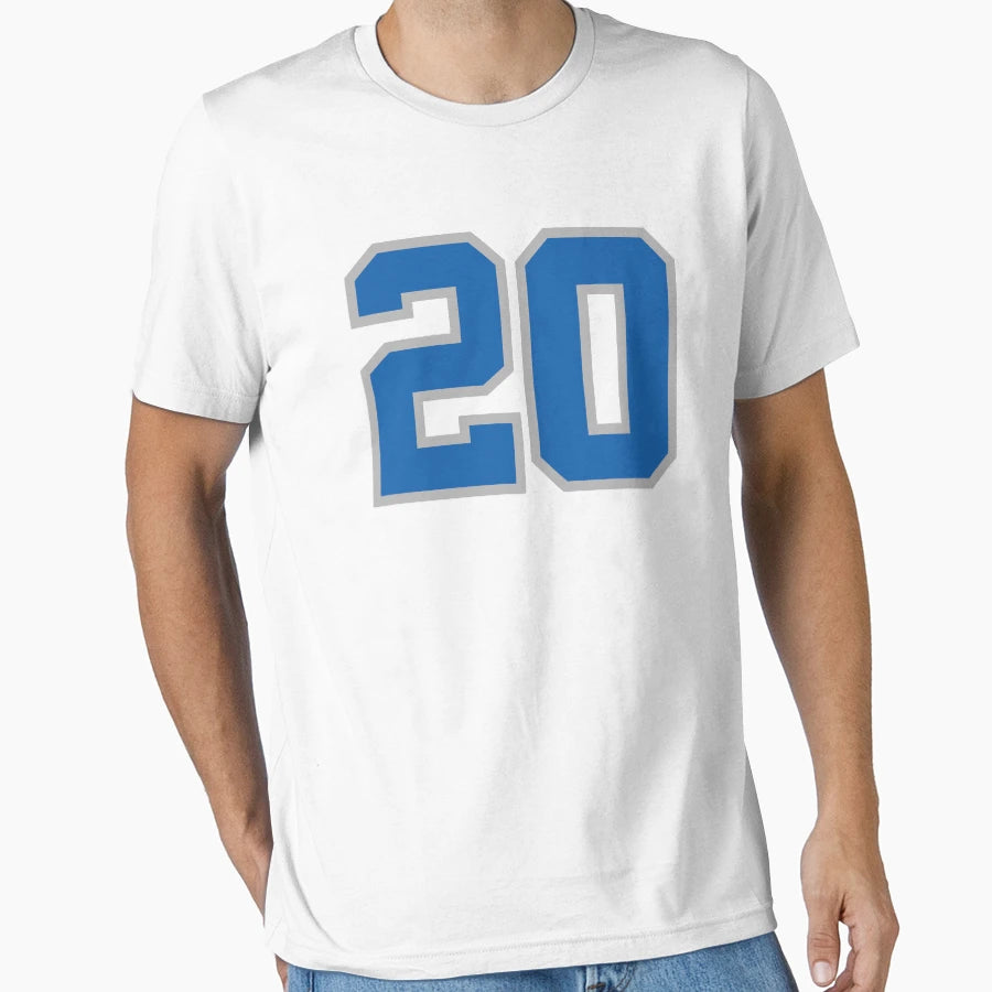 Barry Sanders 20 T-Shirt - Fun Novelty Design for Adults - T-Shirt, Sweatshirt, Hoodie