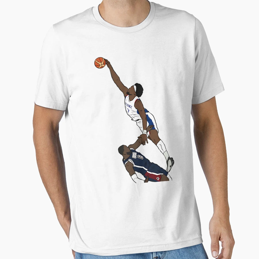 Guerschon Yabusele Dunk Over Lebron T-Shirt - Trendy Graphic Unisex - T-Shirt, Sweatshirt, Hoodie