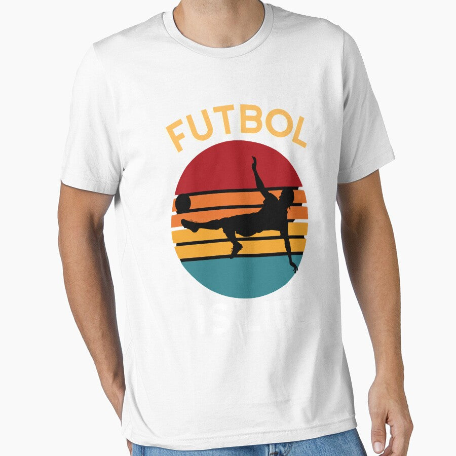 Awesome First Day Make A Smile Futbol Is Life Vintage - Adult & Kids T-Shirts, Sweatshirts & Hoodies apparel design preview 1