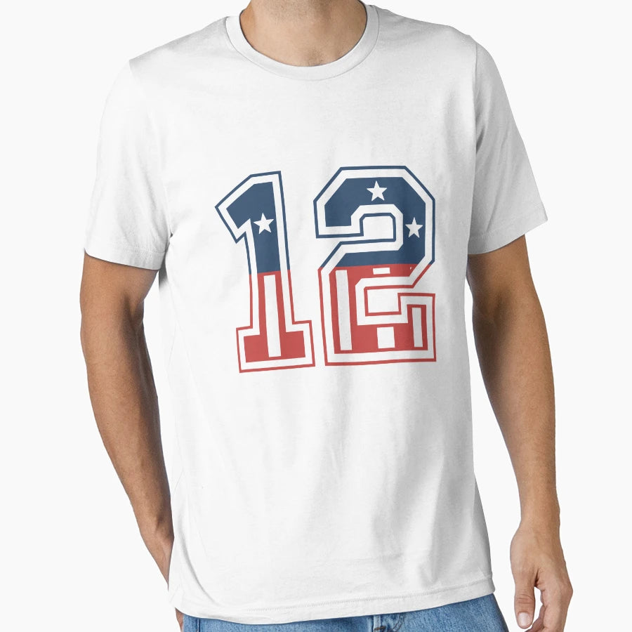 Number 12 Usa T-Shirt - Trendy Graphic Men Women - T-Shirt, Sweatshirt, Hoodie