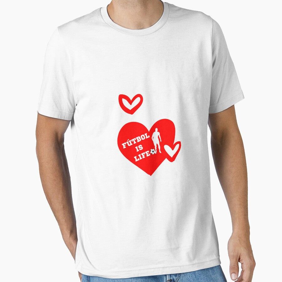 Fútbol Is Life Football and Soccer Lover Vintage - Adult & Kids T-Shirts, Sweatshirts & Hoodies apparel design preview 1