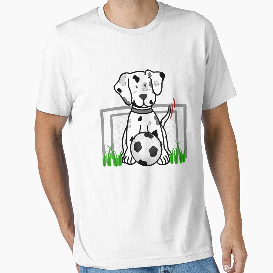 Dog Football puppy soccer game funny play by koonam - Adult & Kids T-Shirts, Sweatshirts & Hoodies apparel design preview 1