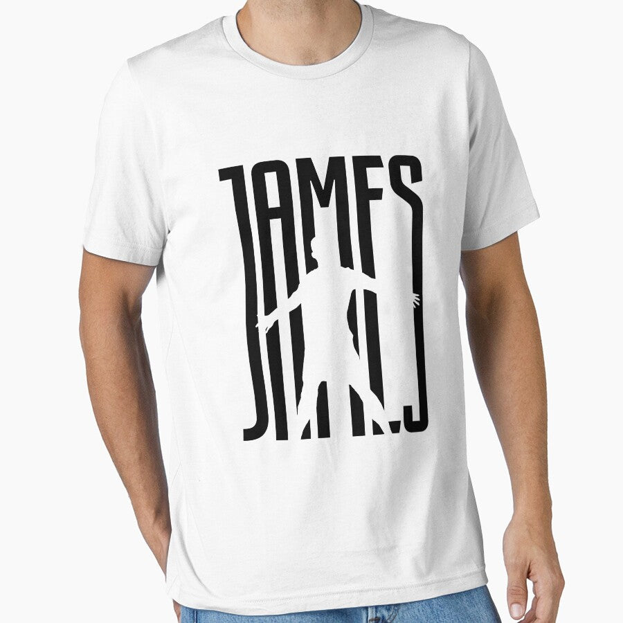 James Soccer Player CR Fan Black by elhefe - Adult & Kids T-Shirts, Sweatshirts & Hoodies apparel design preview 1